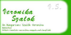 veronika szalok business card